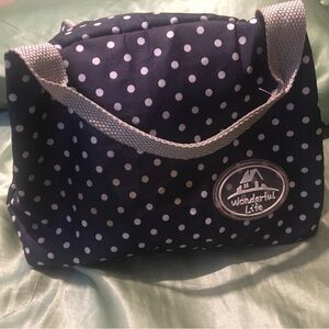 *SOLD*FREE WITH PURCHASE*Tiny Polka Dot Lunch Bag